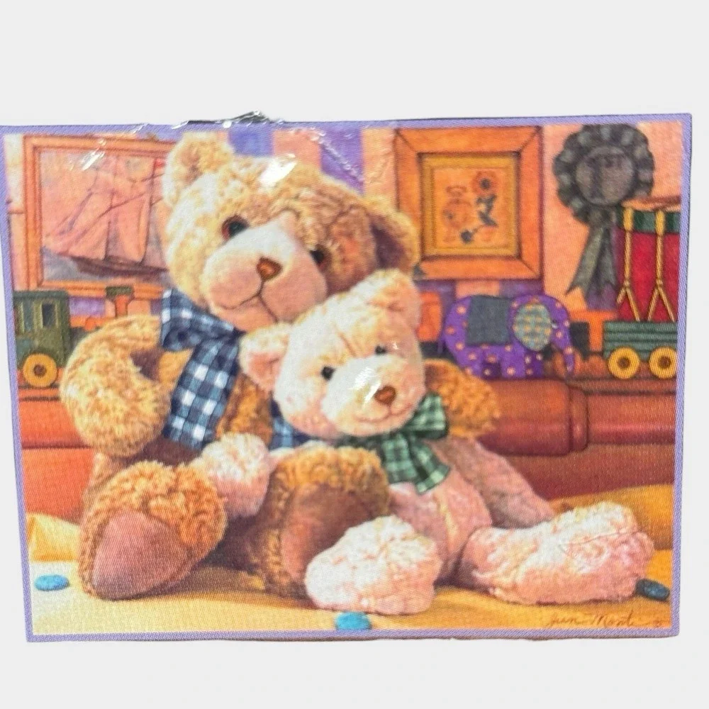 Dimensions Crewel Kit Unisex OS Tan New Warm Fuzzy Bears Jean Monti 1528 Teddy